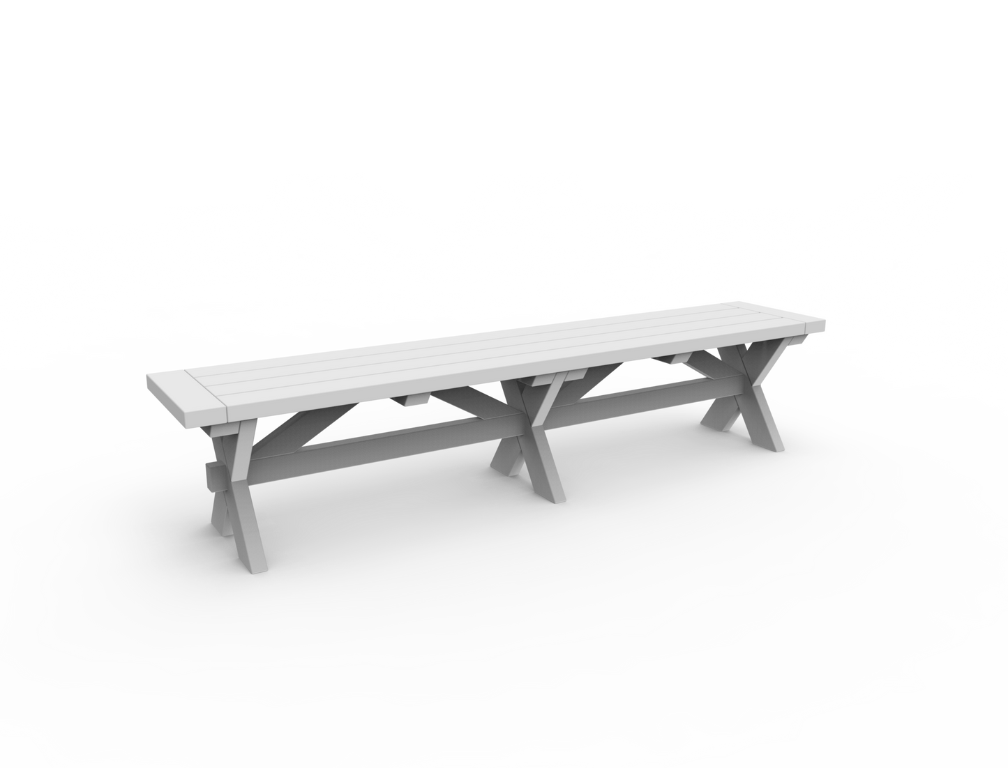 Seaside Casual Sonoma 76 in. Dining Bench