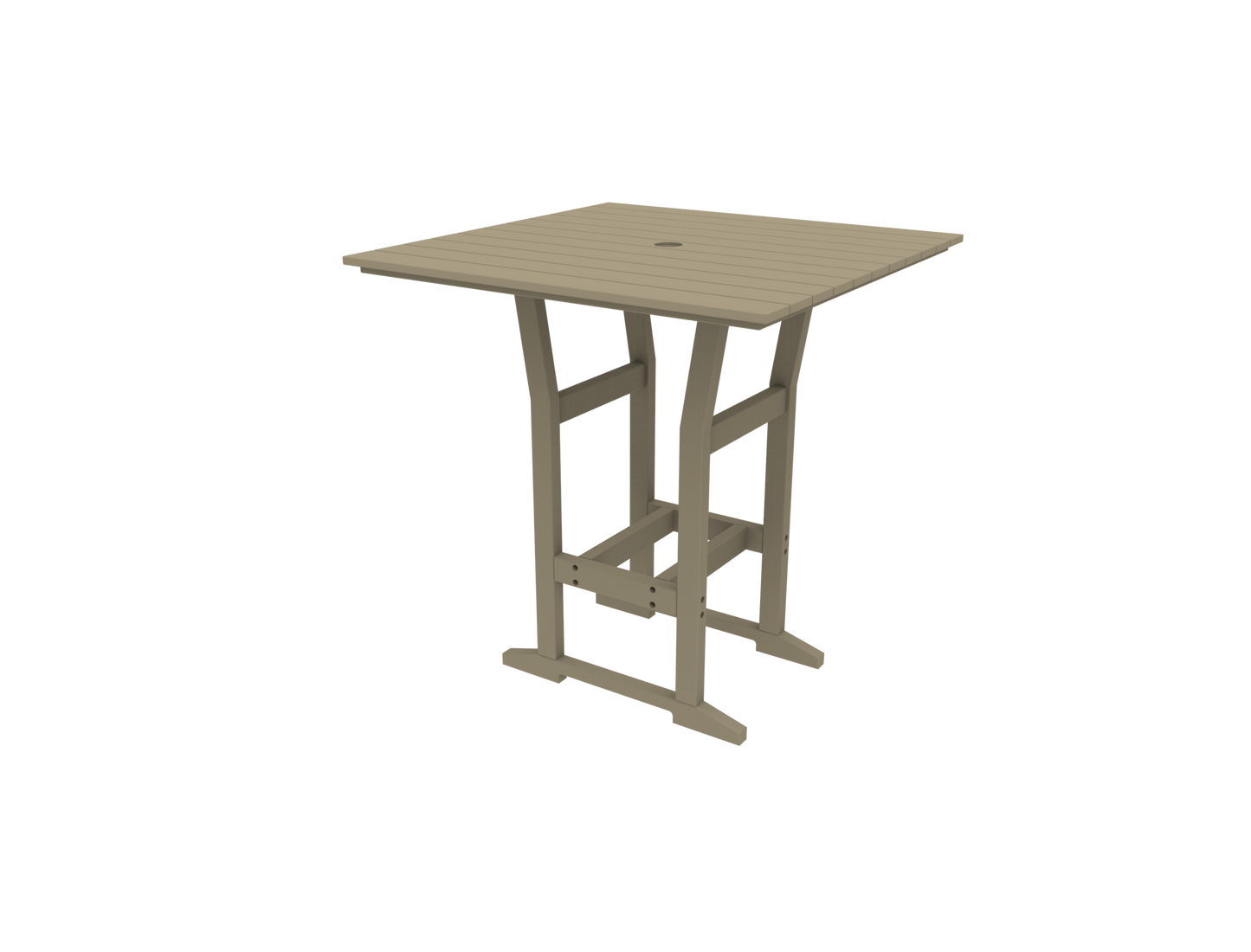 Seaside Casual Coastline Café Square Bar Table