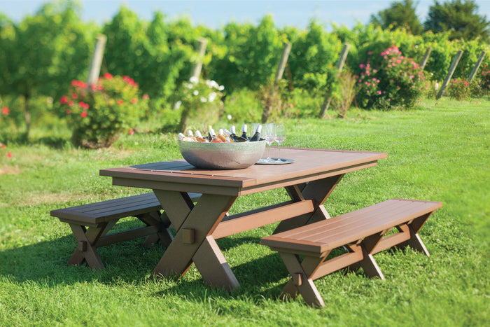 Seaside Casual Sonoma 76 in. Dining Bench