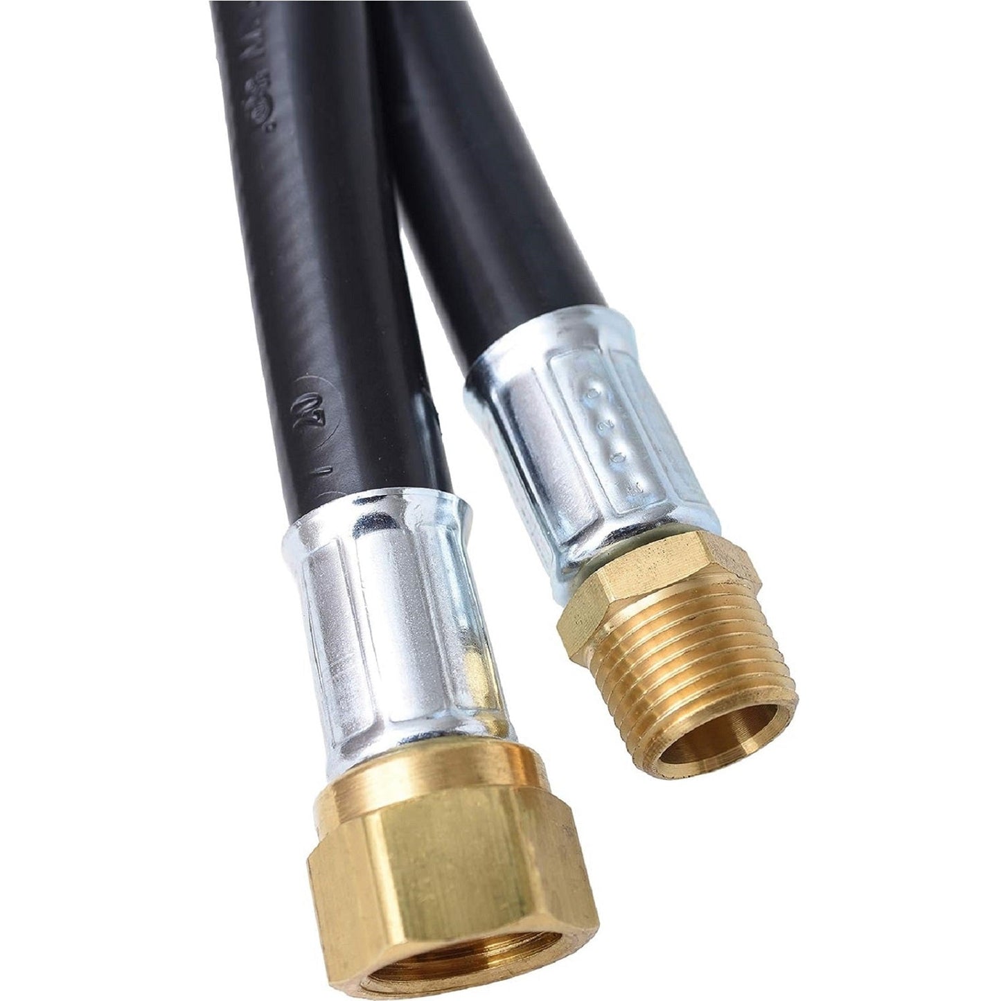 Flame King Thermo Plastic Hose Assembly for LP and Natural Gas, 60 Inch, 3/8 Inch