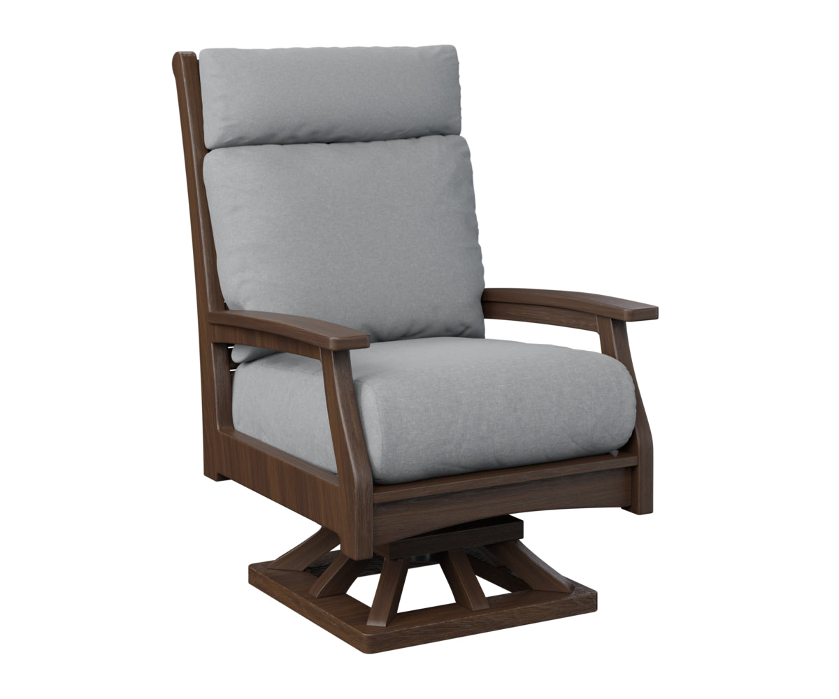 Berlin Gardens Classic Terrace High Back Swivel Rocker Group B Fabric