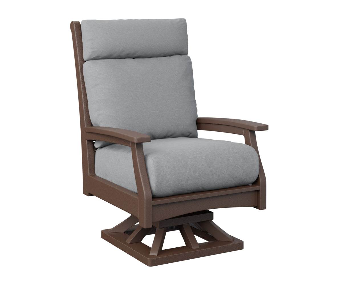 Berlin Gardens Classic Terrace High Back Swivel Rocker Group B Fabric