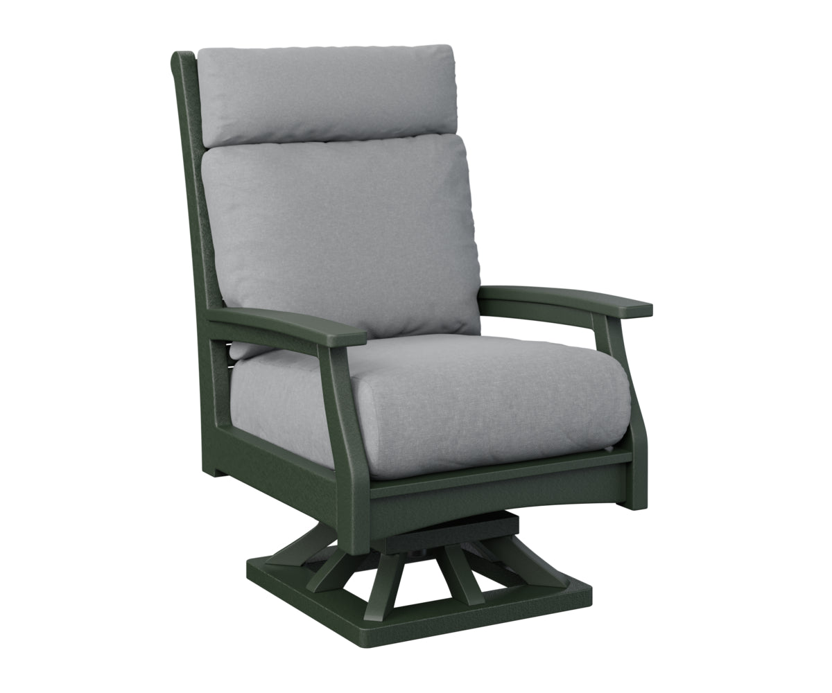 Berlin Gardens Classic Terrace High Back Swivel Rocker Group B Fabric