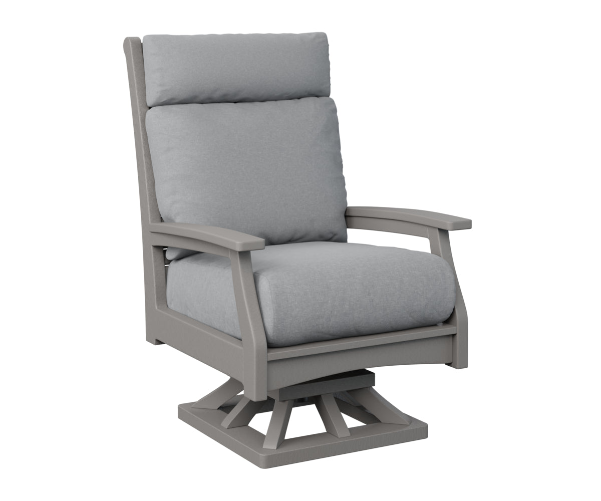 Berlin Gardens Classic Terrace High Back Swivel Rocker Group B Fabric