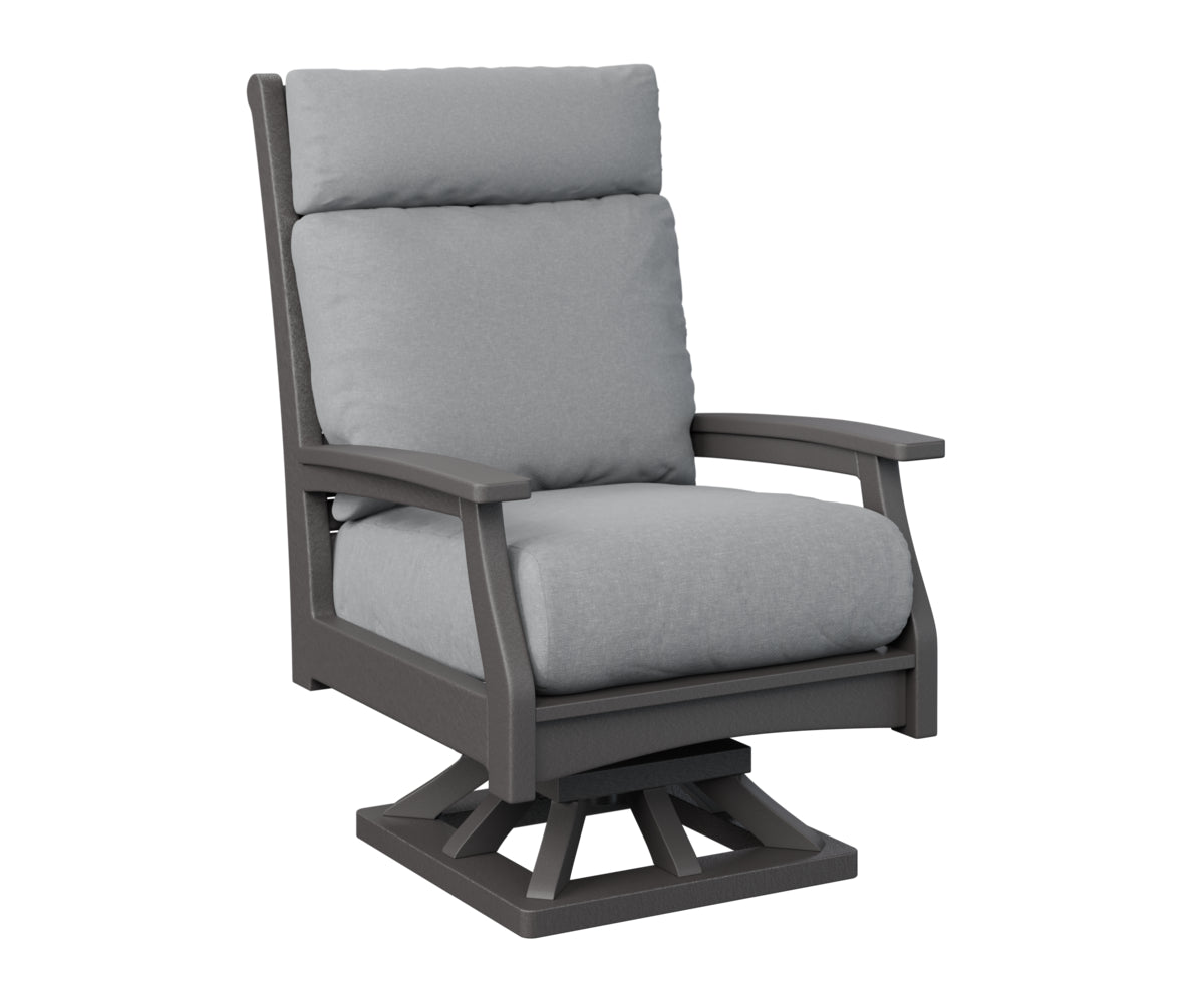 Berlin Gardens Classic Terrace High Back Swivel Rocker Group B Fabric