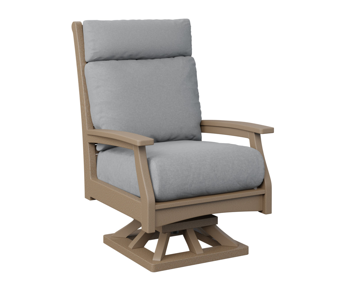 Berlin Gardens Classic Terrace High Back Swivel Rocker Group B Fabric