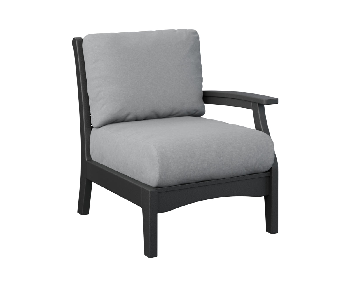 Berlin Gardens Classic Terrace Left Arm Sectional Club Chair Group A Fabric
