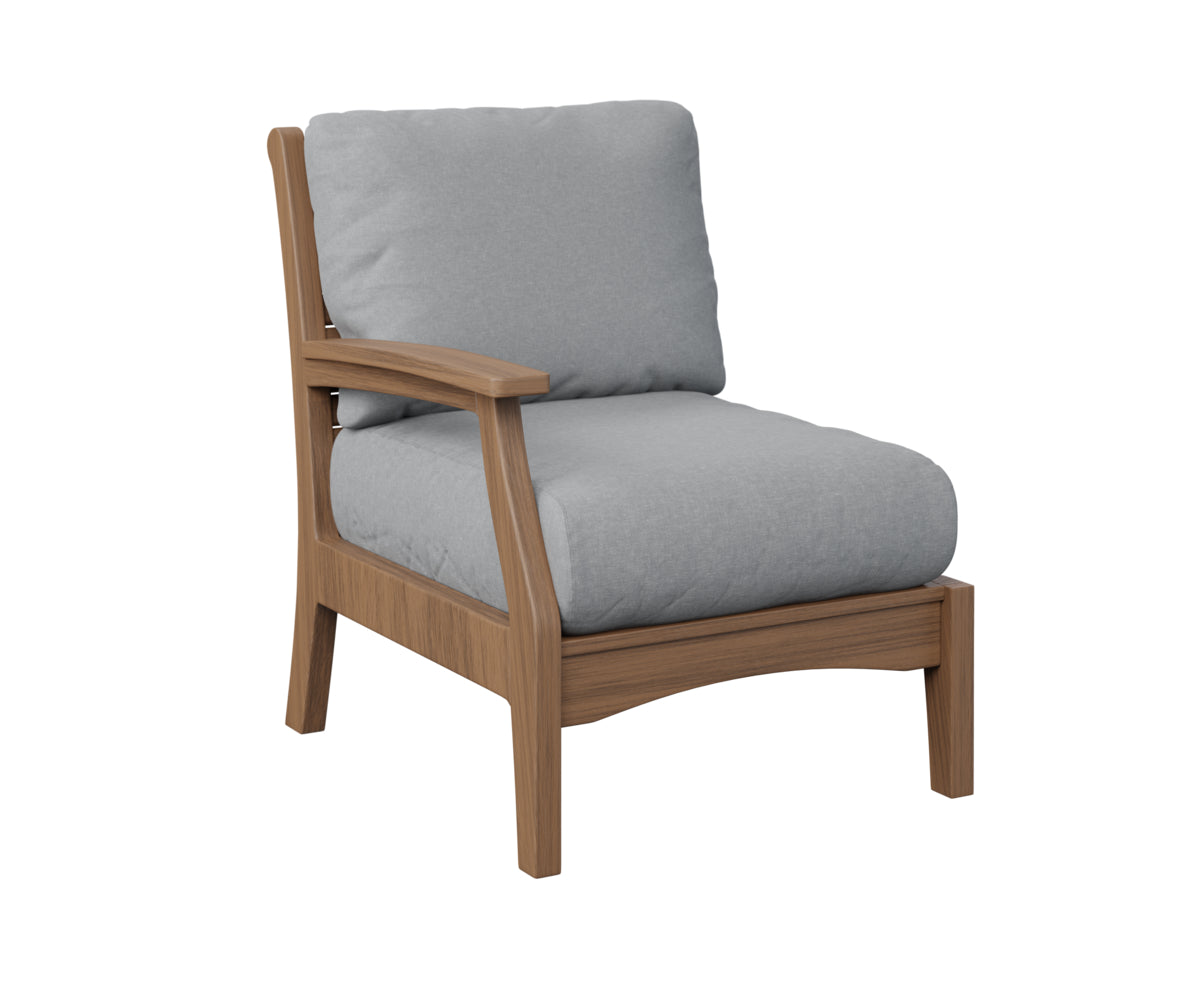Berlin Gardens Classic Terrace Right Arm Sectional Club Chair Group B Fabric