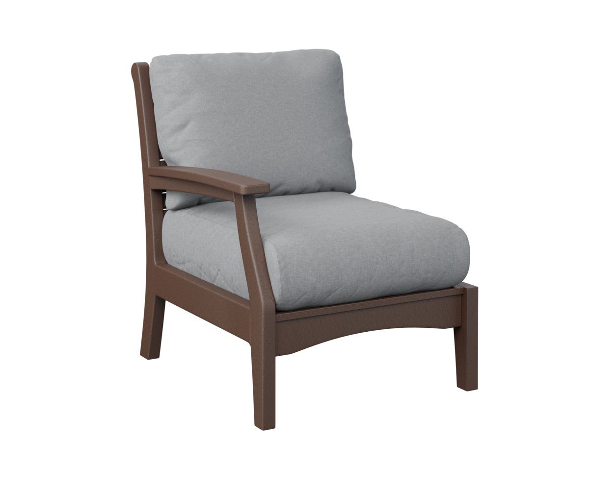 Berlin Gardens Classic Terrace Right Arm Sectional Club Chair Group B Fabric