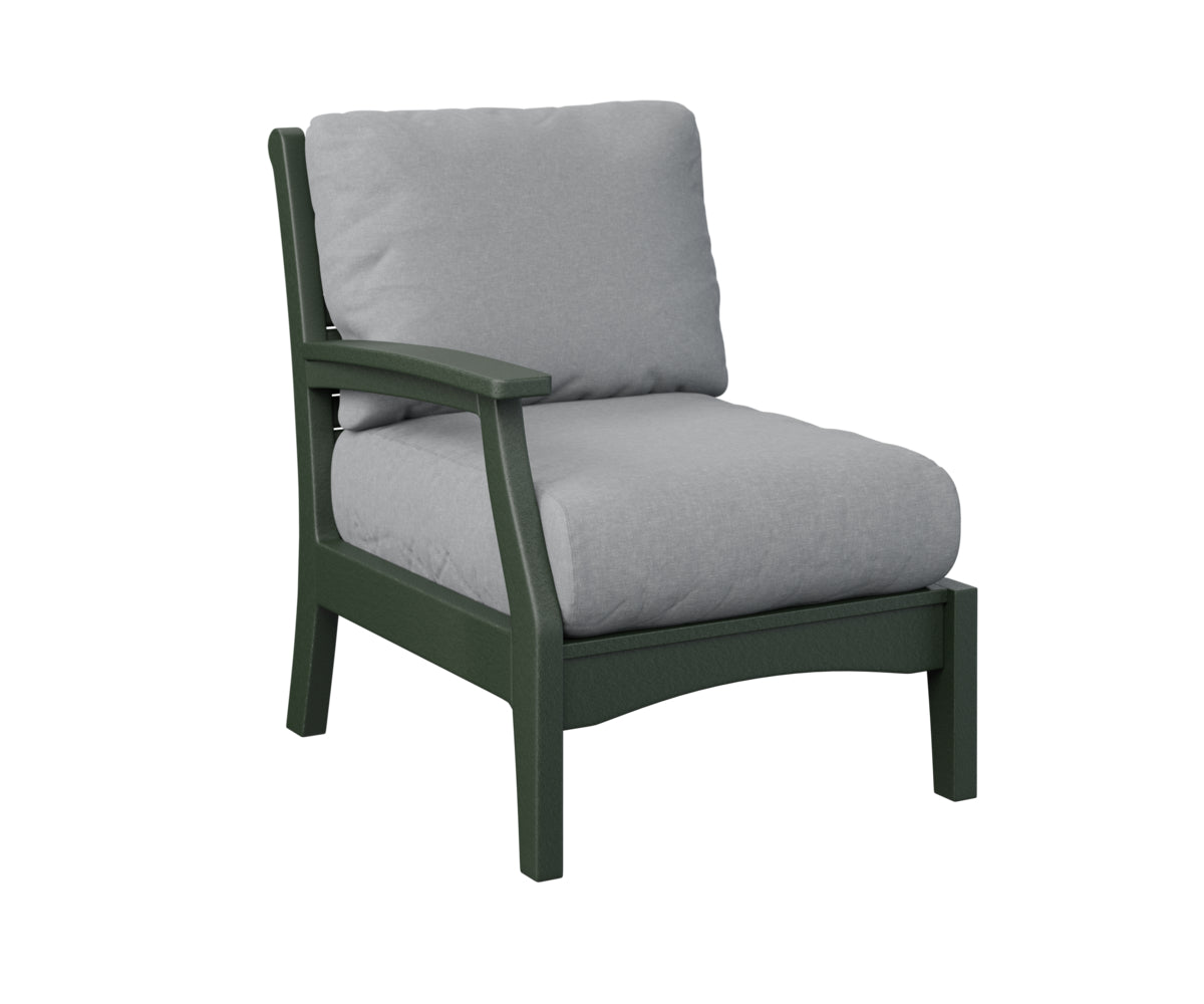 Berlin Gardens Classic Terrace Right Arm Sectional Club Chair Group B Fabric
