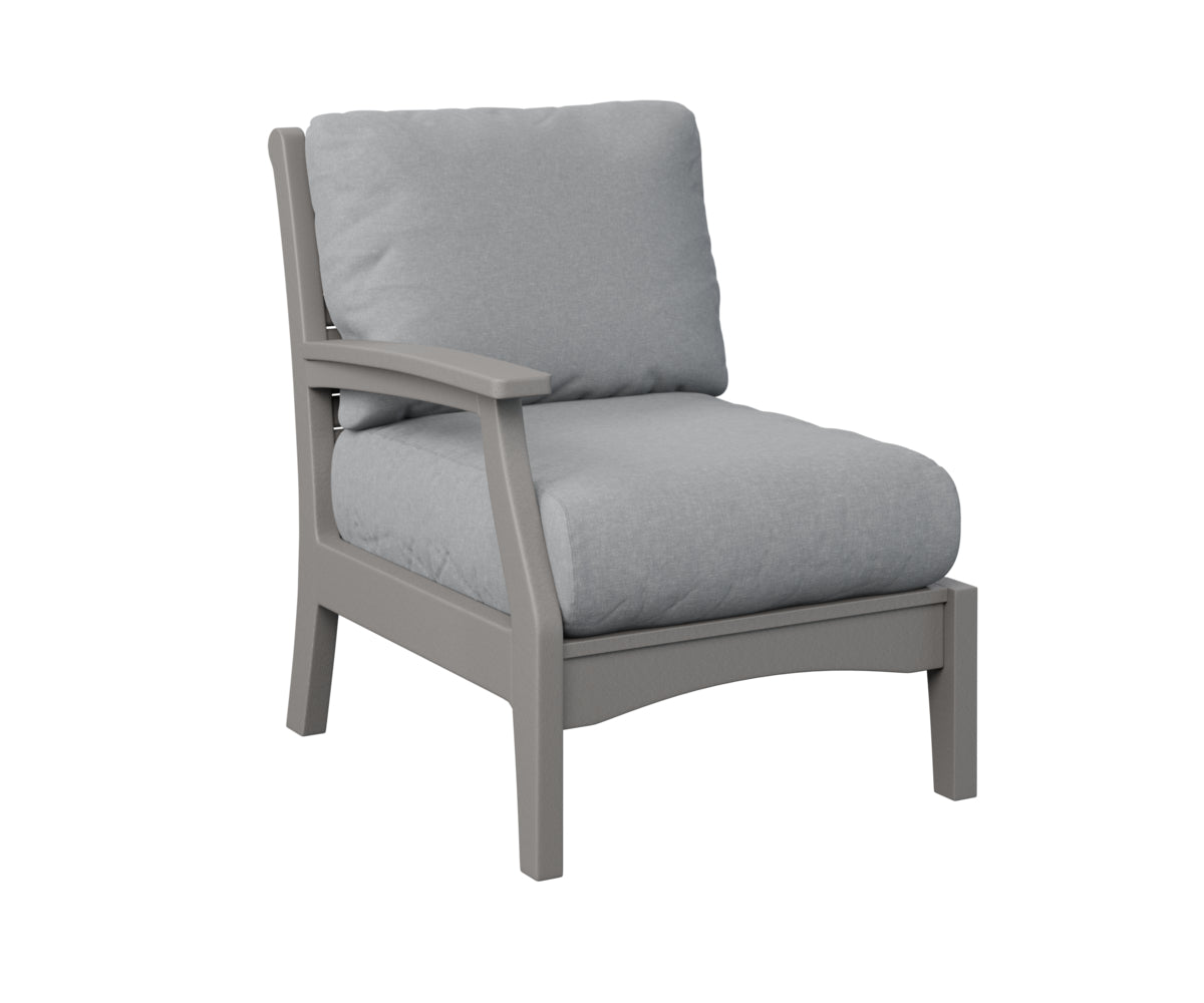 Berlin Gardens Classic Terrace Right Arm Sectional Club Chair Group B Fabric
