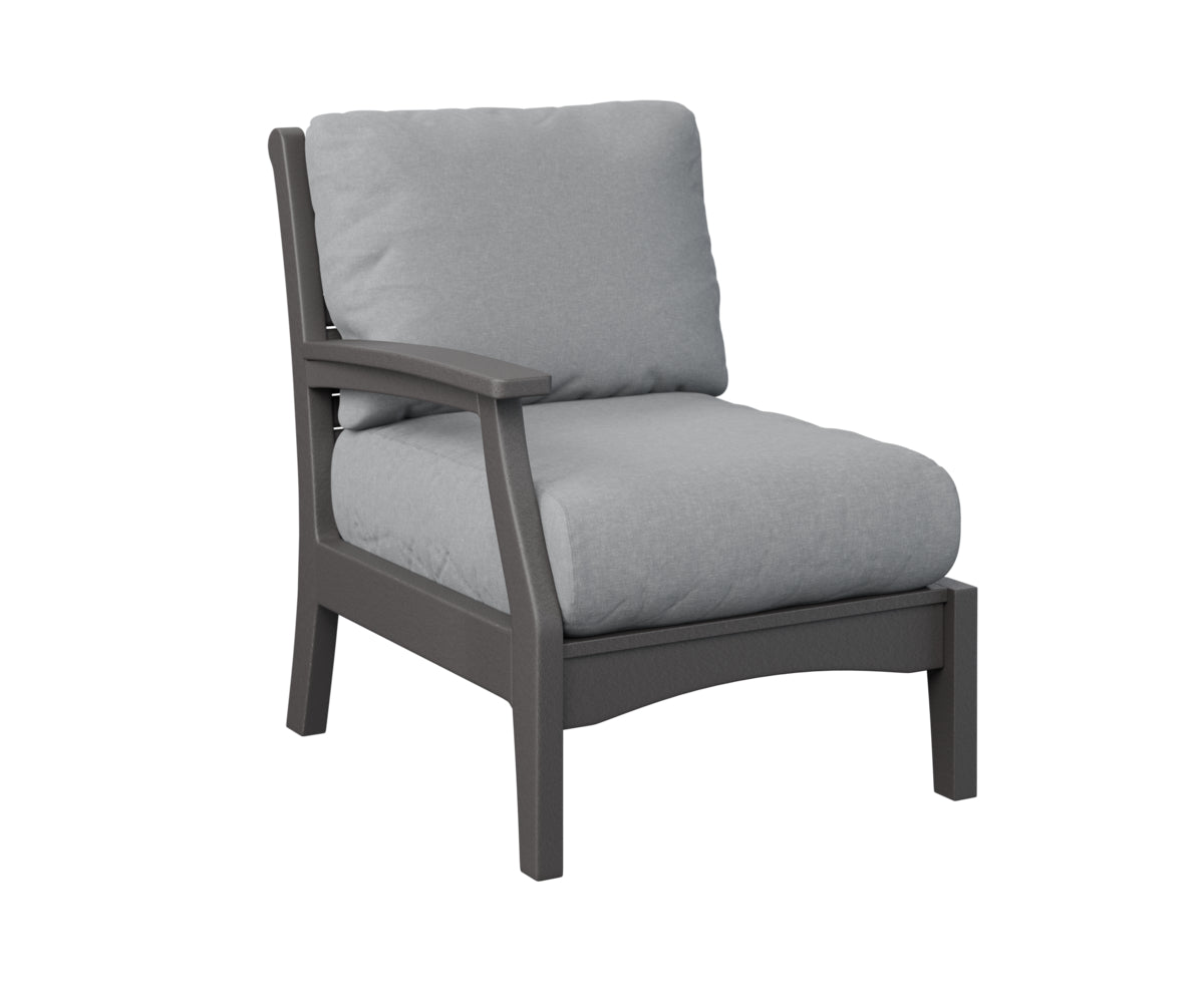 Berlin Gardens Classic Terrace Right Arm Sectional Club Chair Group B Fabric