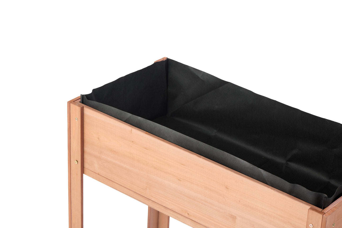 PolyTEAK Wooden Raised Garden Bed with Legs for Growing Flowers, Herbs, Fruits & Vegetables