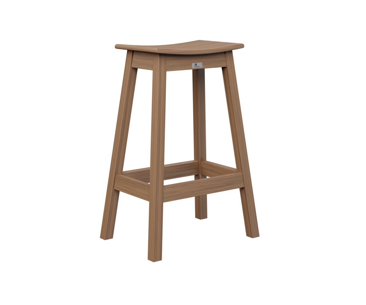 Berlin Gardens Outdoor Saddle Bar Stool