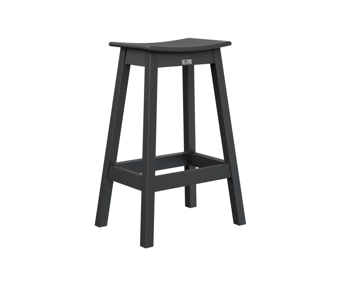 Berlin Gardens Outdoor Saddle Bar Stool