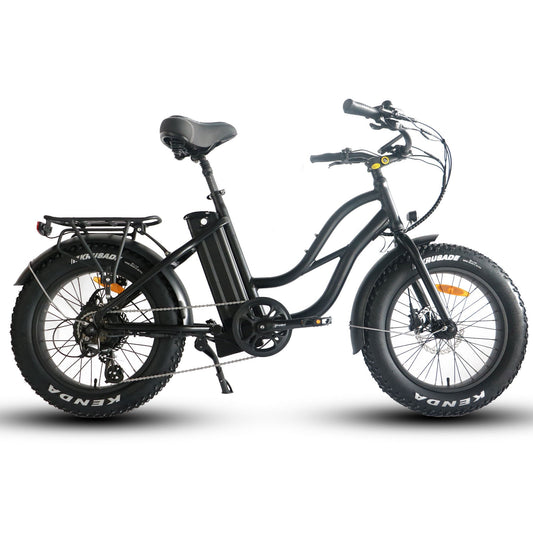 Coastal Cruiser Step Thru Mini 20x4 - 52v Beach Cruiser Electric Bike