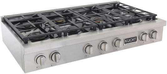 KUCHT 48" Inch Gas Sealed Burner Rangetop, KFX489T-S
