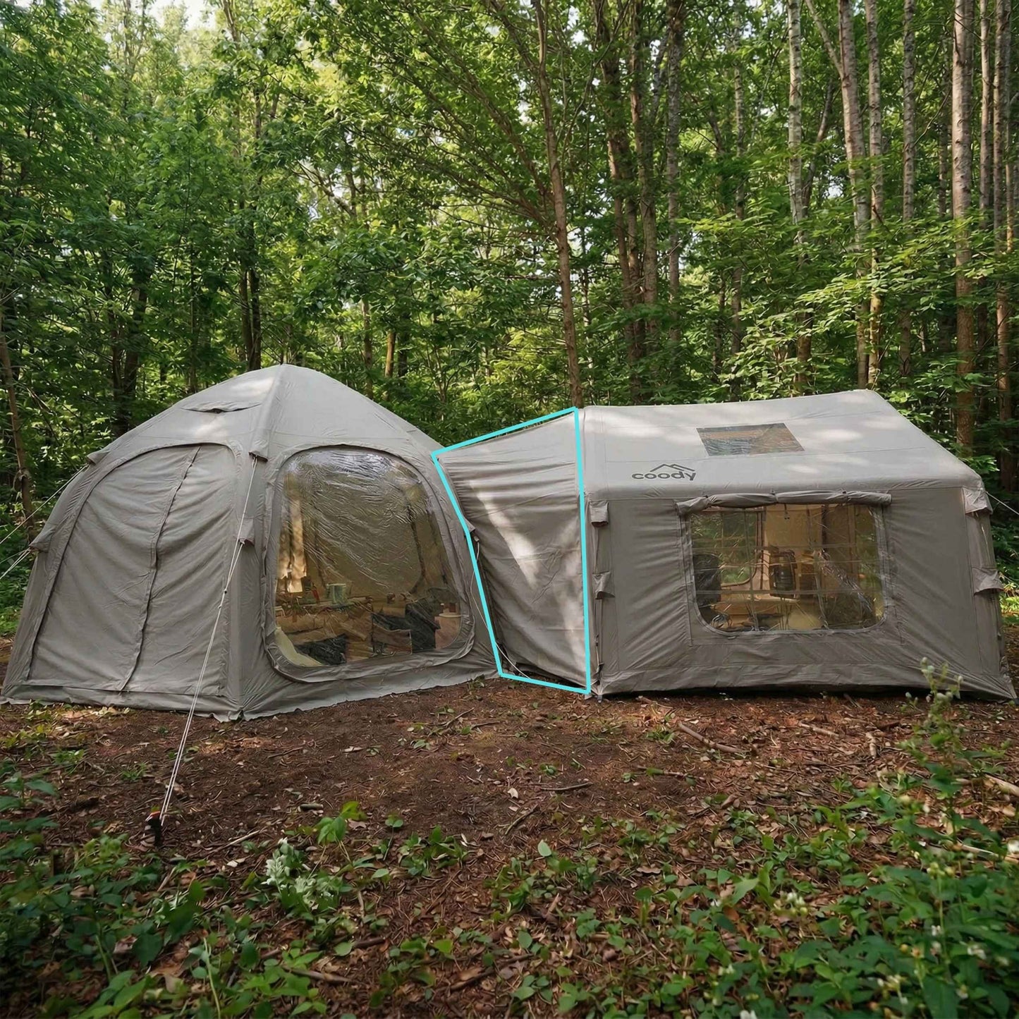 Coody Tent Connector Aurora Dome-to-8.0 Tent (Grey)