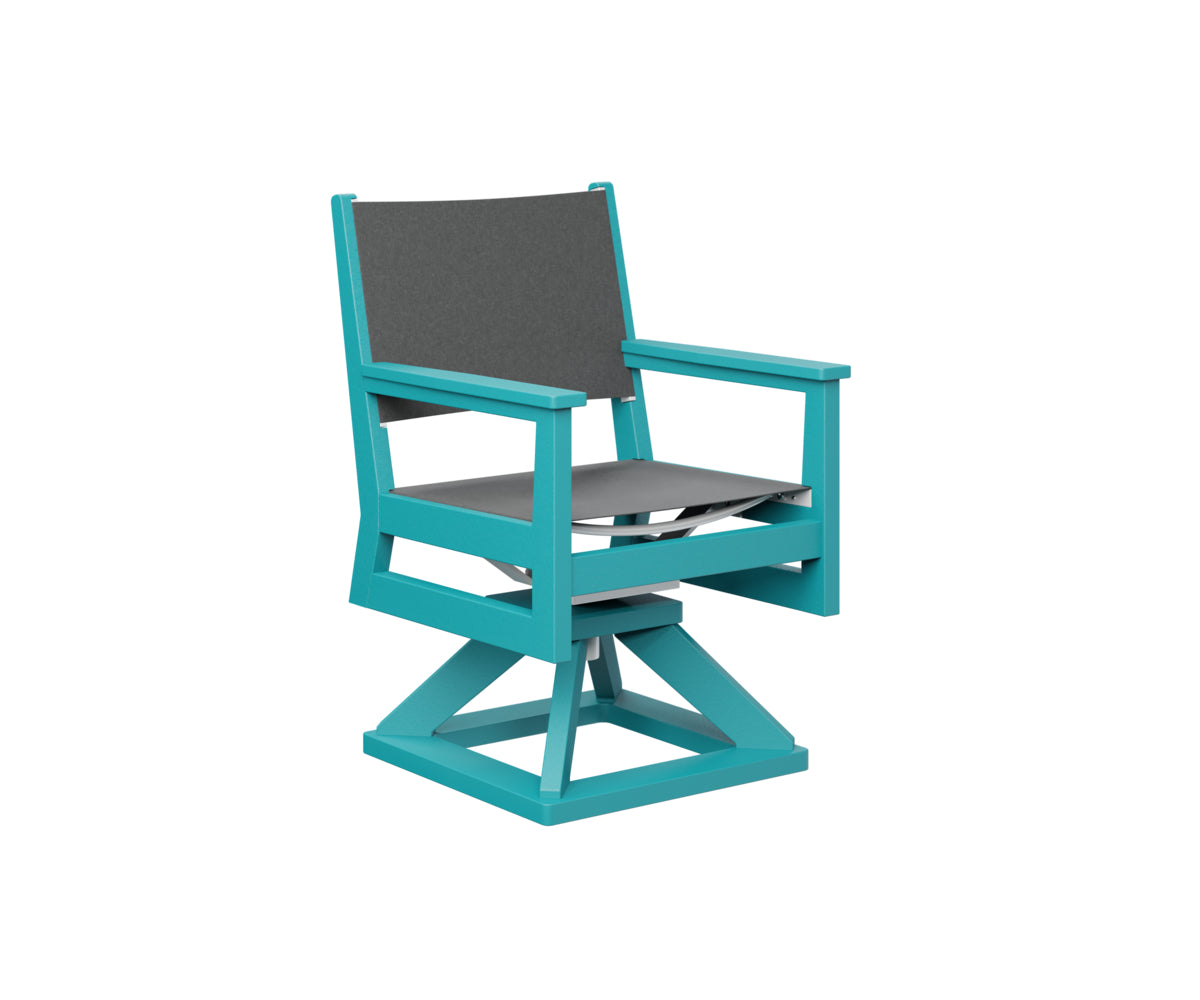 Berlin Gardens Mayhew Sling Swivel Rocker Dining Chair