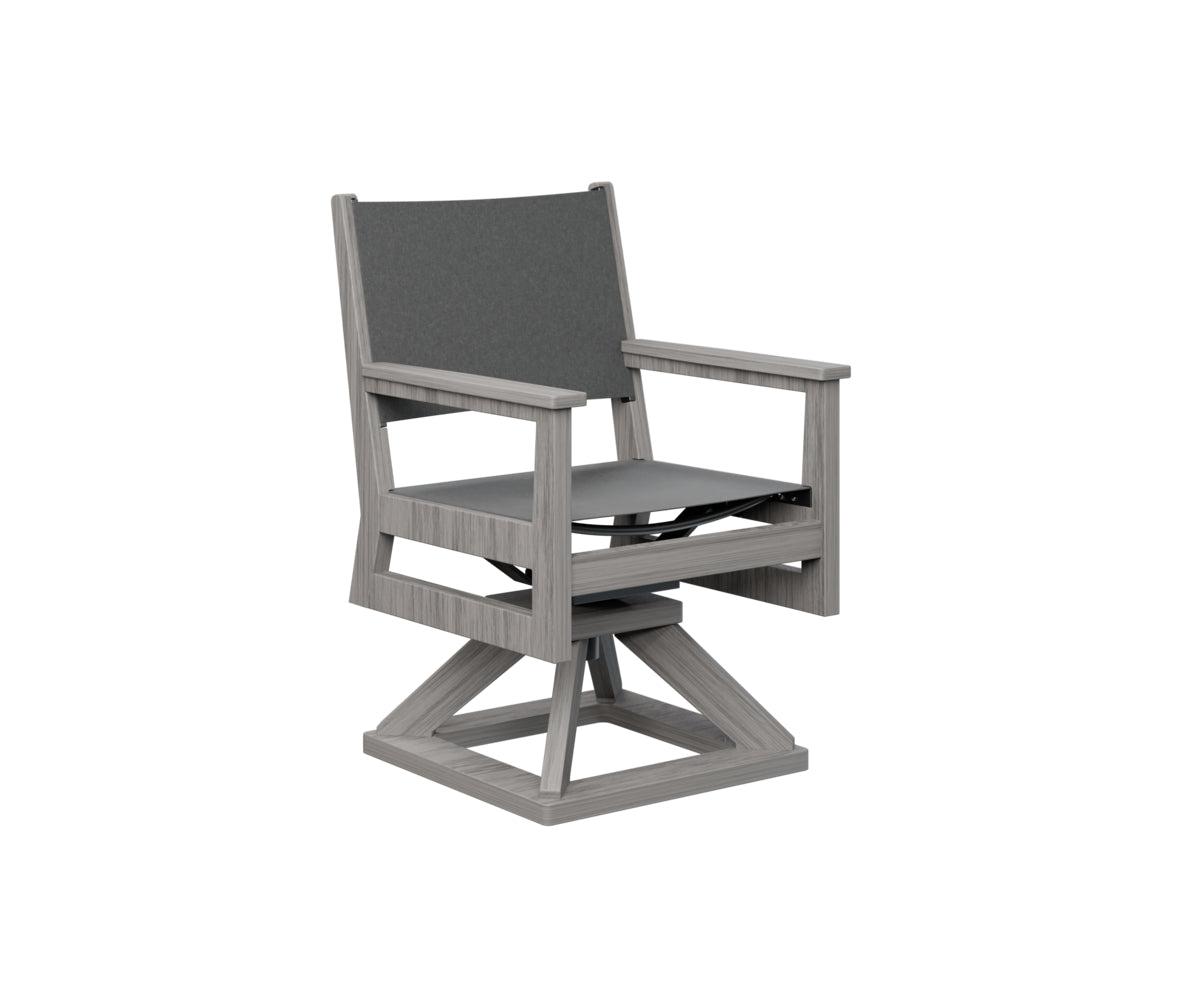 Berlin Gardens Mayhew Sling Swivel Rocker Dining Chair