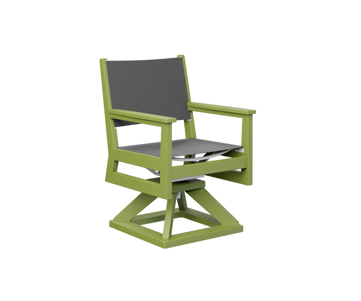 Berlin Gardens Mayhew Sling Swivel Rocker Dining Chair