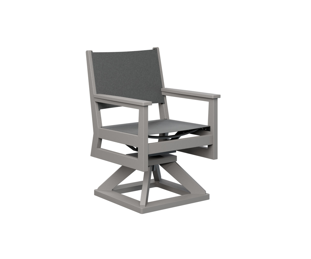 Berlin Gardens Mayhew Sling Swivel Rocker Dining Chair