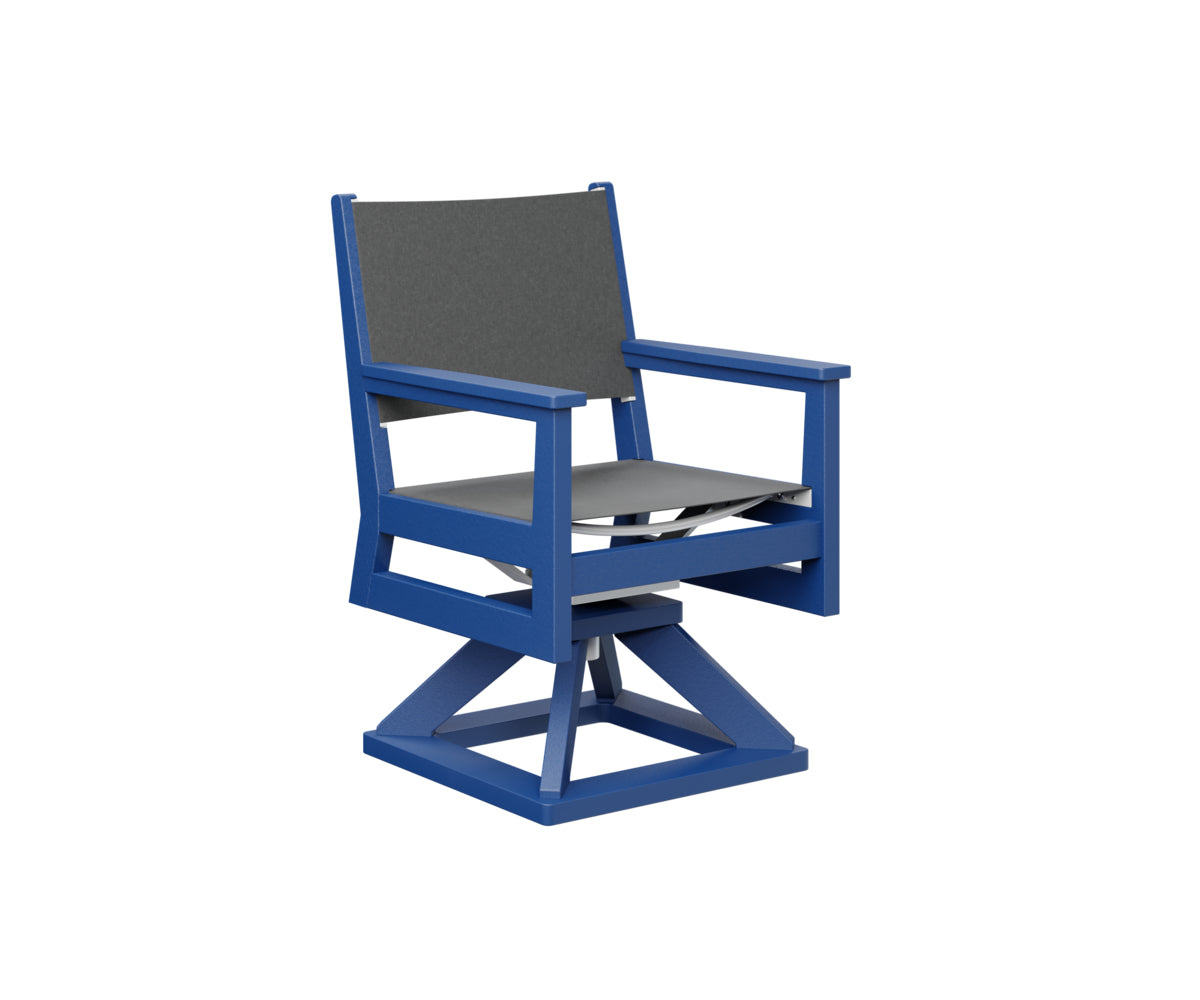 Berlin Gardens Mayhew Sling Swivel Rocker Dining Chair