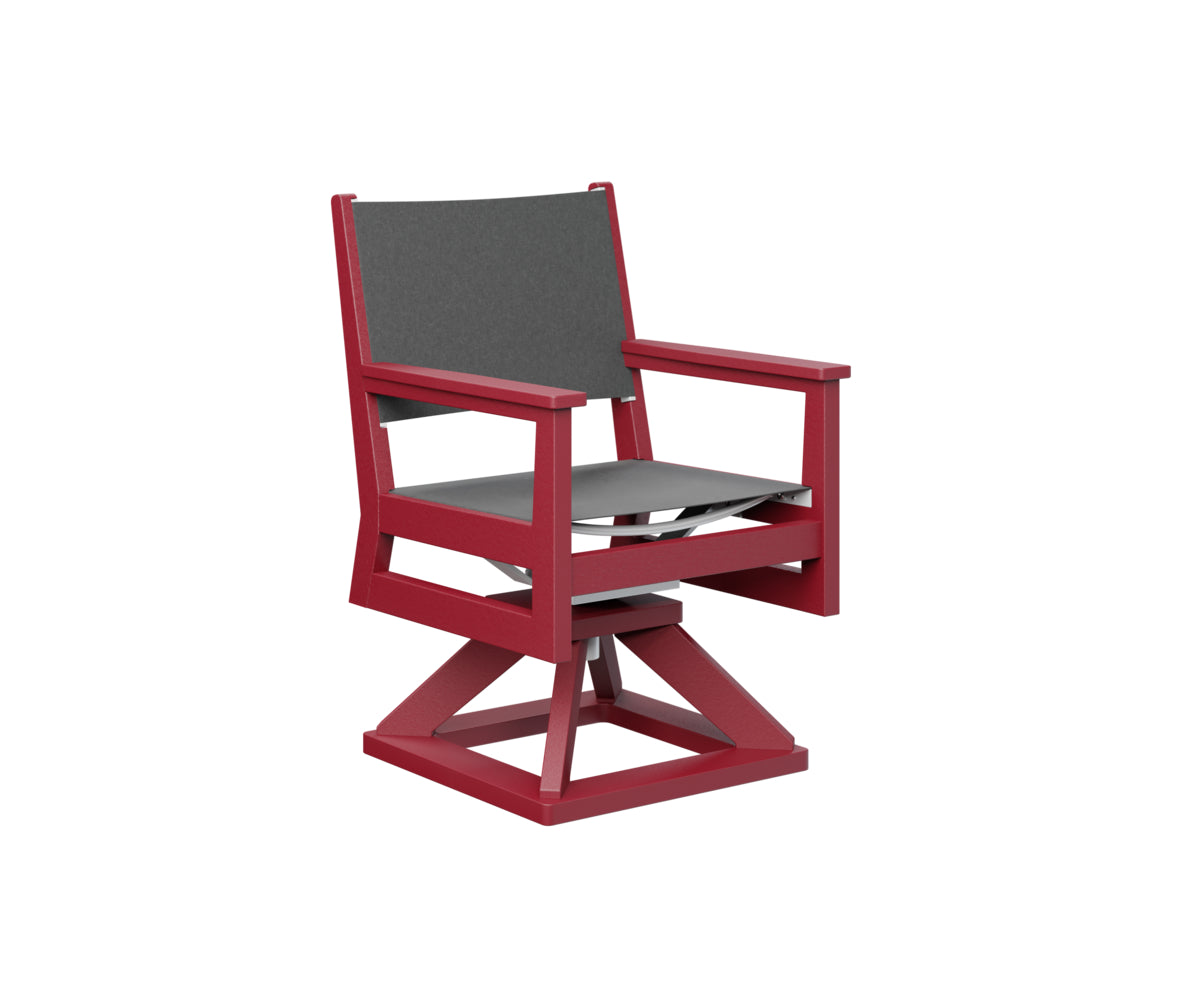 Berlin Gardens Mayhew Sling Swivel Rocker Dining Chair