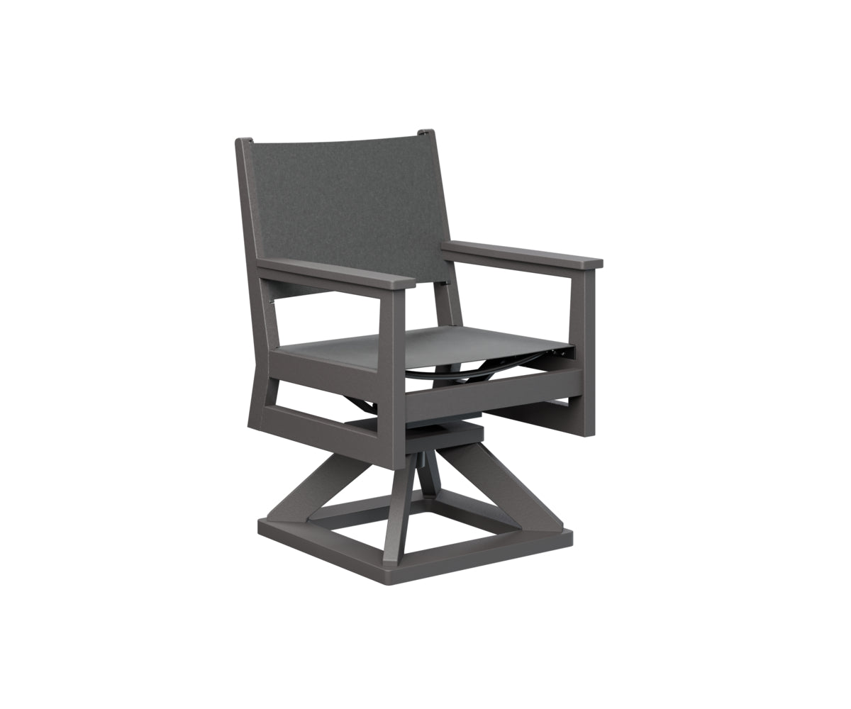 Berlin Gardens Mayhew Sling Swivel Rocker Dining Chair