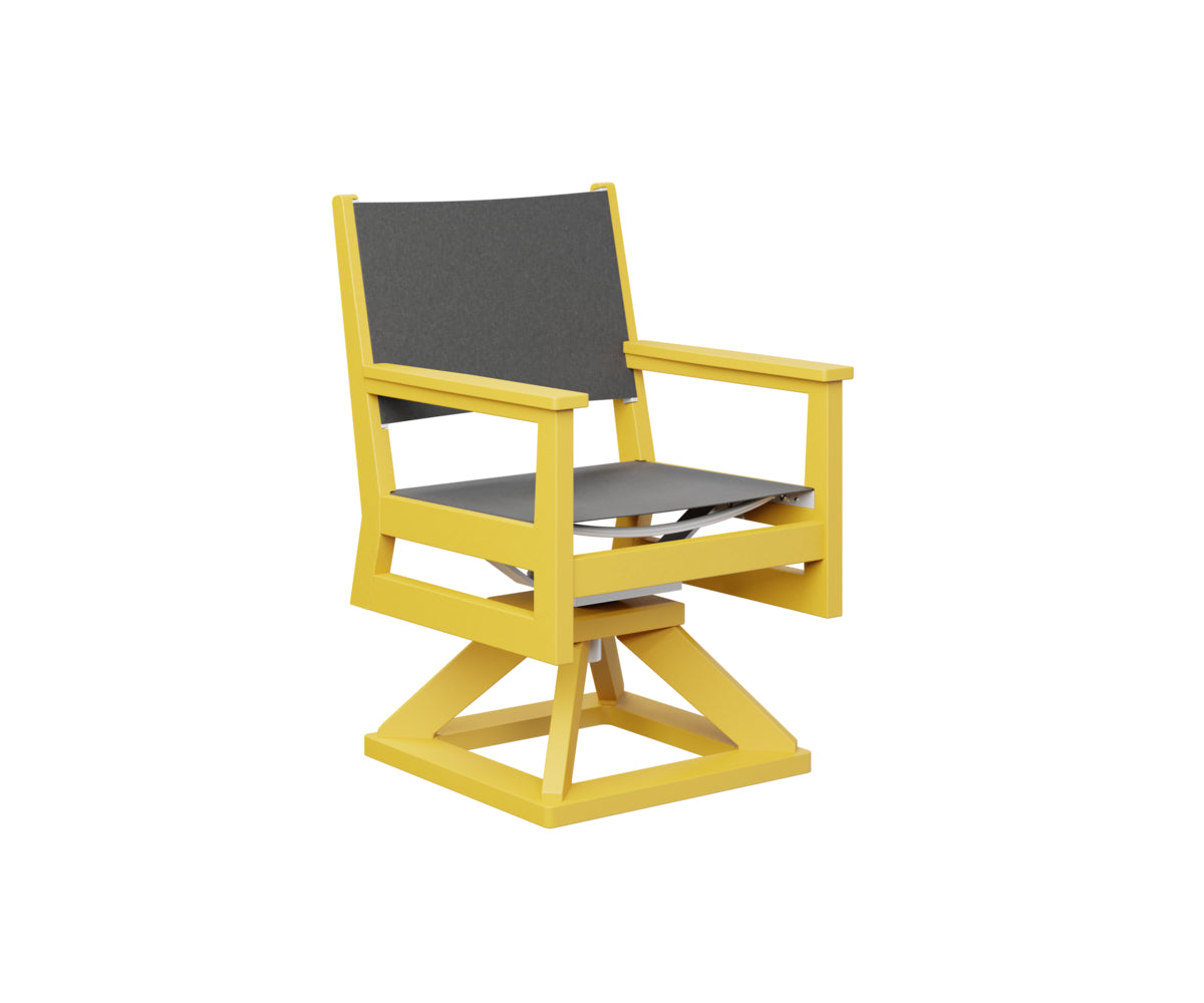 Berlin Gardens Mayhew Sling Swivel Rocker Dining Chair