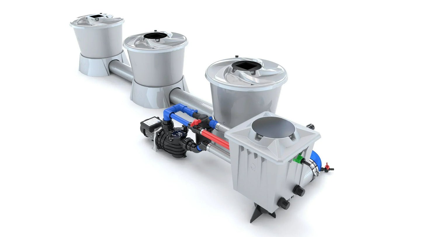 Alien Hydroponics - V-SYSTEM 3 Pot 1 Row End Header Kit