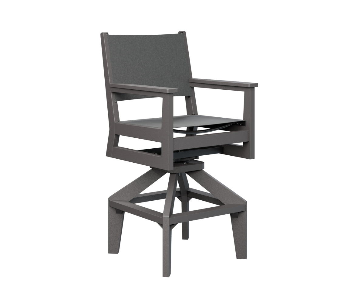 Berlin Gardens Mayhew Sling Swivel Bar Height Chair