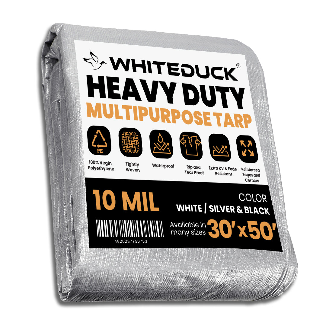 White Duck Outdoors Heavy Duty Poly Tarp 10 mil, 6 oz.