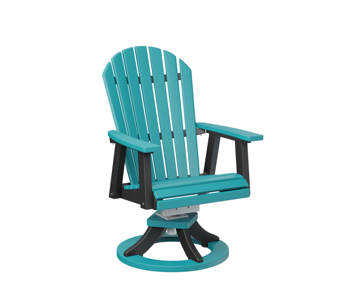 Berlin Gardens Comfo Back Adirondack Swivel Rocker Dining Chair