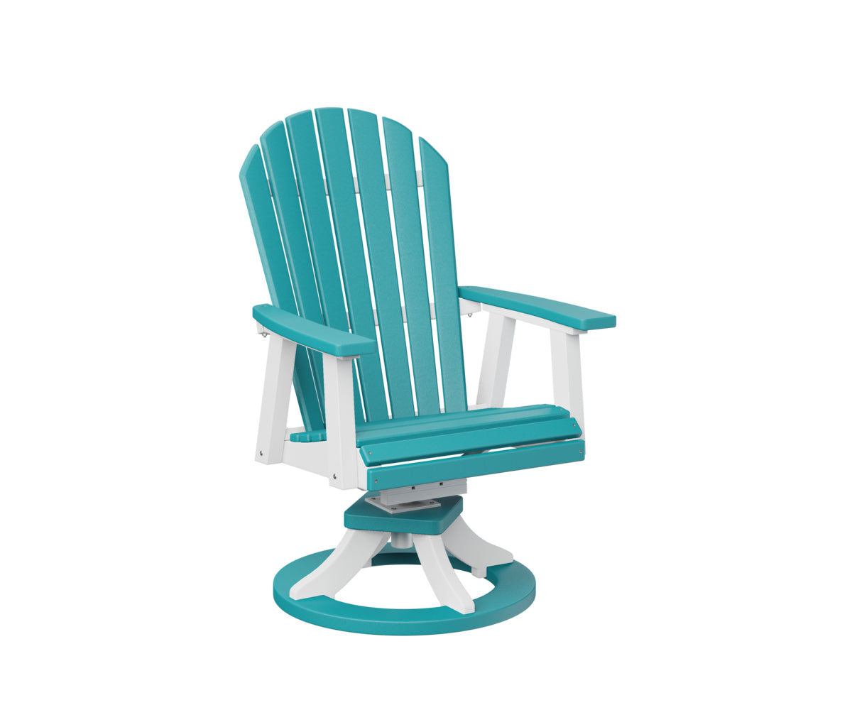 Berlin Gardens Comfo Back Adirondack Swivel Rocker Dining Chair