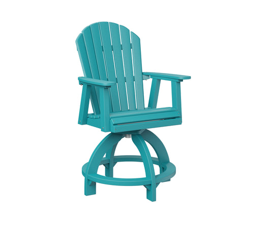 Berlin Gardens Comfo Back Adirondack Swivel Counter Chair