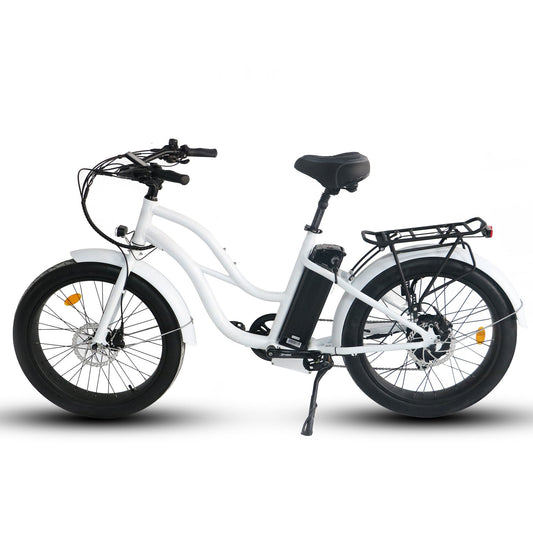 Coastal Cruiser Step Thru 24x3 - 52v Beach Cruiser Electric Bike