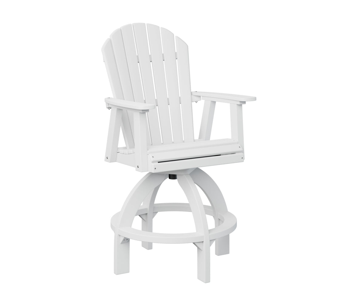 Berlin Gardens Comfo Back Adirondack Swivel Bar Height Chair