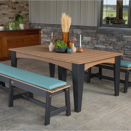 LuxCraft 44" x 72" Island Dining Rectangle Table