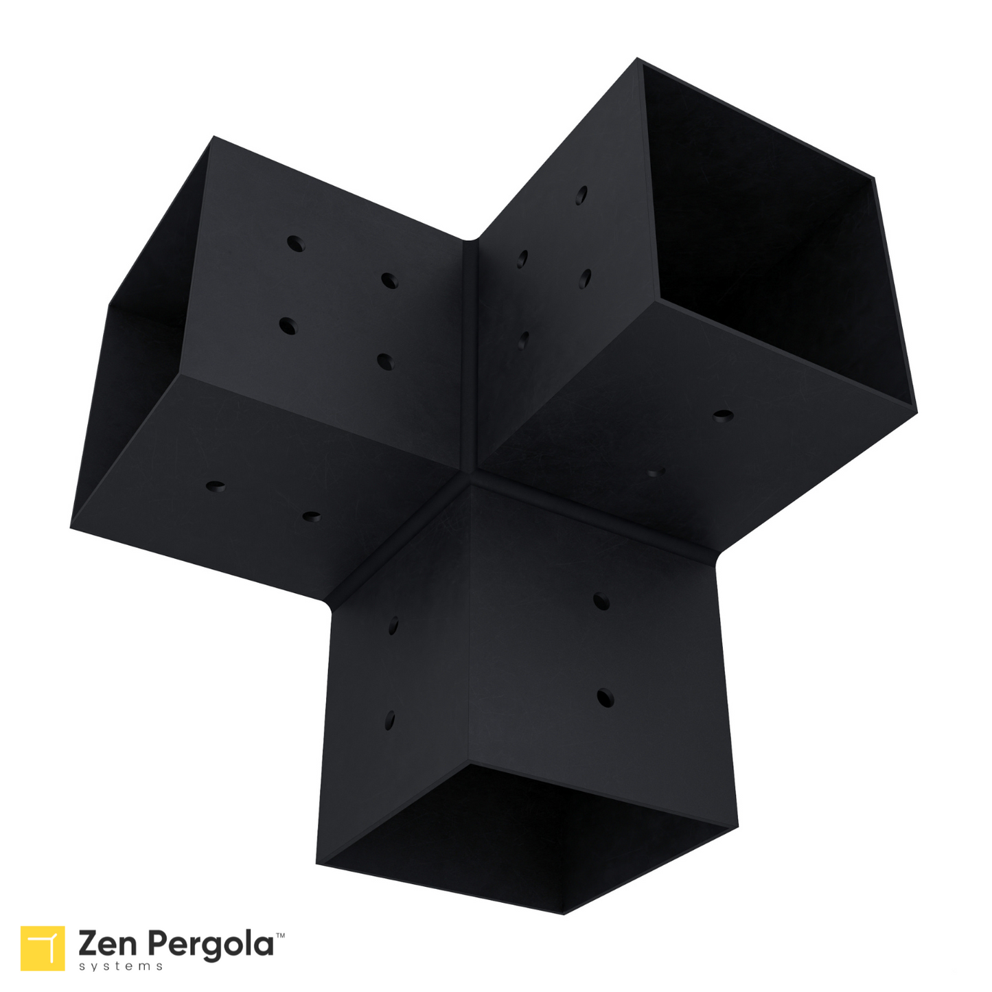 Pergola 3-Arm Post Bracket (for 4x4 Wood Posts)