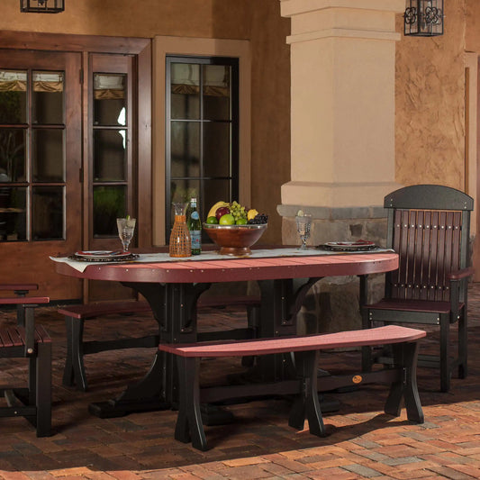 LuxCraft 4' x 6' Oval Table