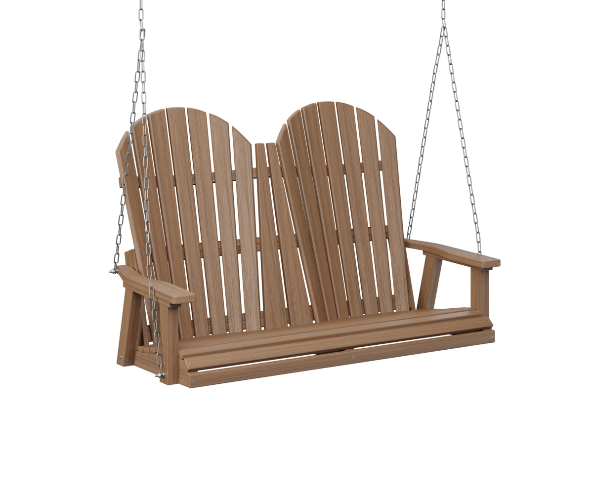 Berlin Gardens Comfo Back Adirondack Double Swing (zinc chains)