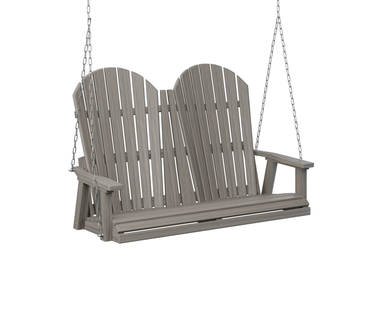 Berlin Gardens Comfo Back Adirondack Double Swing (zinc chains)