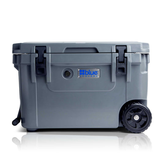 Blue Coolers 60 Quart Ice Vault Roto-Molded Cooler with Wheels
