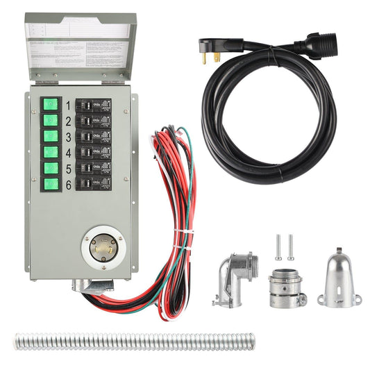 Refurbished - Nature's Generator 120V 30A 6-Circuit Manual Transfer Switch