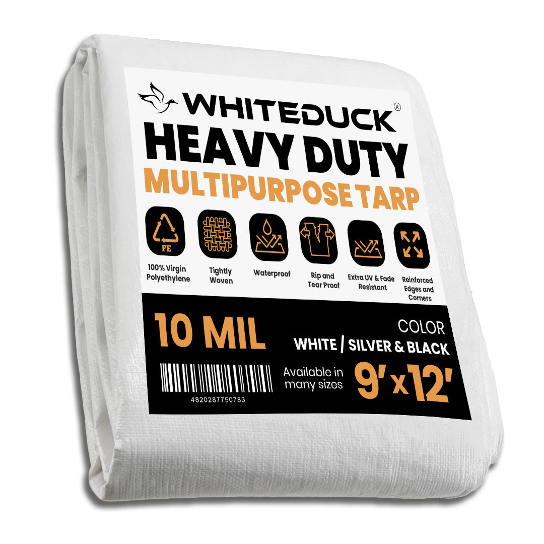 White Duck Outdoors Heavy Duty Poly Tarp 10 mil, 6 oz.
