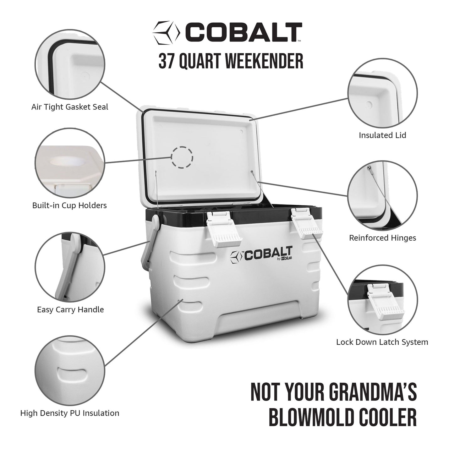 Blue Coolers Cobalt 37 Quart Weekender Cooler