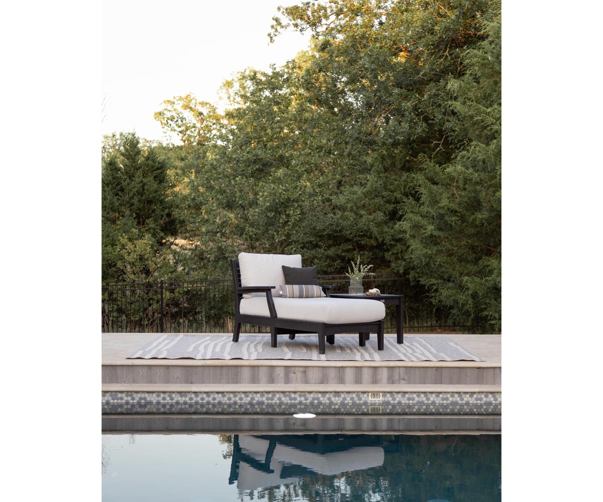 Berlin Gardens Classic Terrace Arm Chaise Lounge Group B Fabric