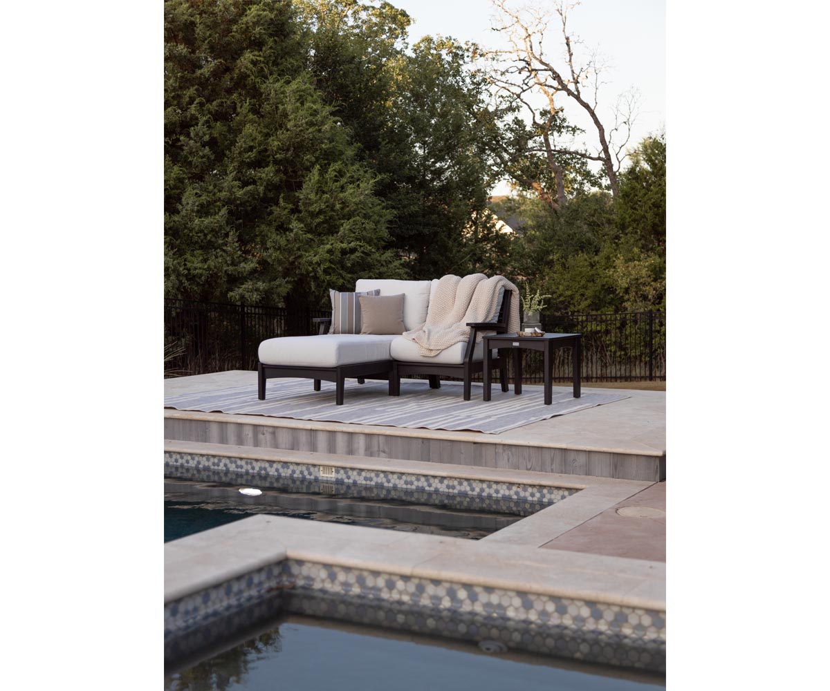 Berlin Gardens Classic Terrace Arm Chaise Lounge Group B Fabric