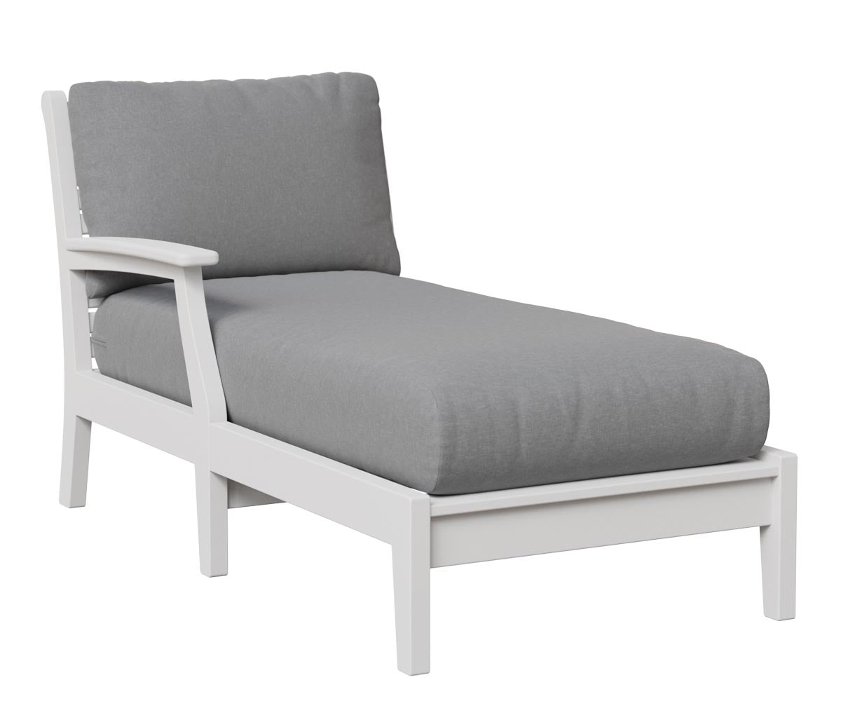 Berlin Gardens Classic Terrace Arm Chaise Lounge - Right/Left Arm Group B Fabric
